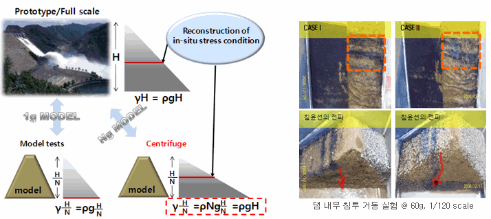 Centrifugal model test